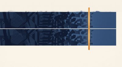 A wide timeline bar, most of it dense with older data and roughly a quarter filled with newer data at the right.