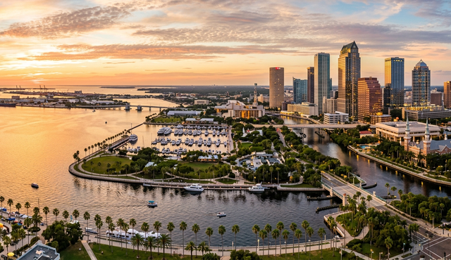 Map of the Tampa Bay area iServU serves for growth marketing