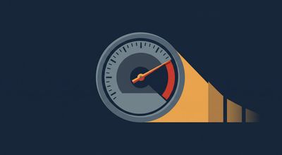 An analog pressure gauge with its needle pushed just past a red threshold marker, casting a long amber shadow.
